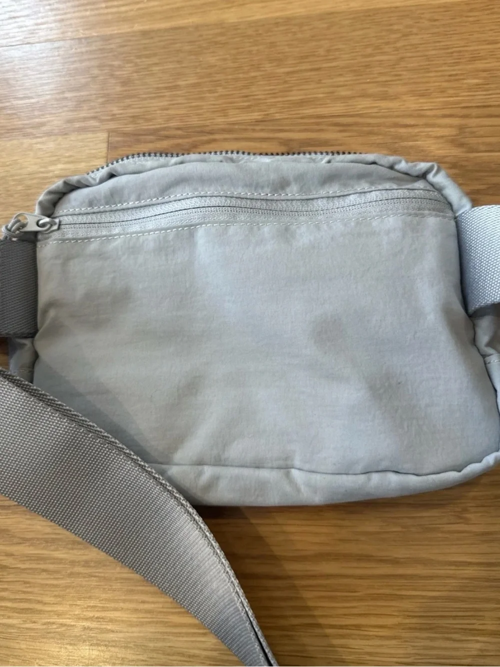 Light Gray Women's Belt Bag/Crossbody Pouch - Soft Everyday Carry
